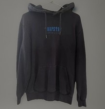 Trapstar Black And Blue Logo Hoodie Size Men’s M