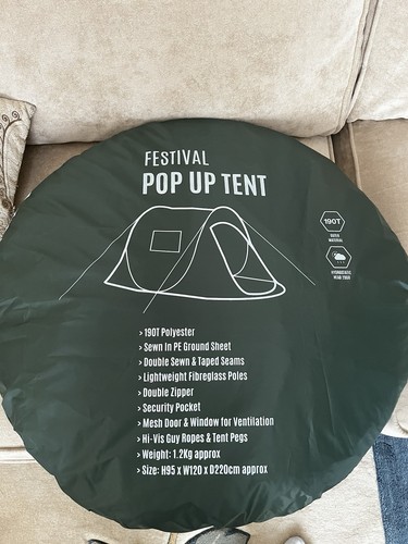 Milestone festival pop tent - festival, up