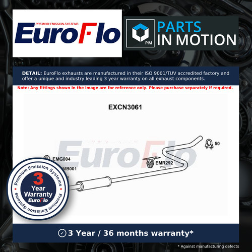 Exhaust centre box - centre,