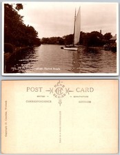 Oulton Broad England Sailing River Postcard