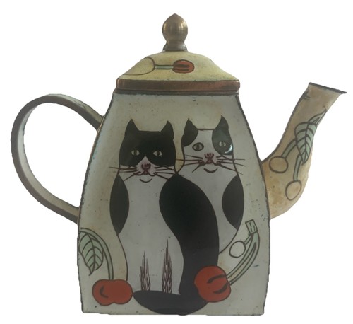 Vtg enameled mini coffee - vtg,