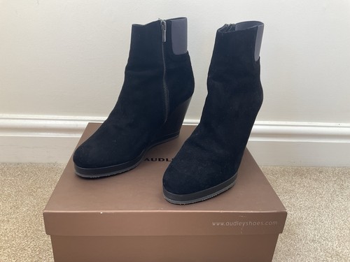 Audley ladies black suede - ladies,