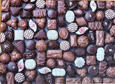 500 piece Jigsaw Puzzle in box Chocolate Surprise Corner Piece Puzzles 48x 35 cm