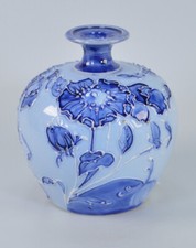 William Moorcroft Florian Ware pattern vase 9cm high c.1905?