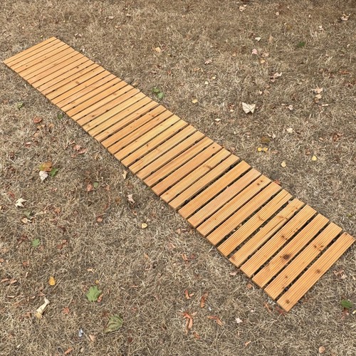 Wooden garden path track - garden,