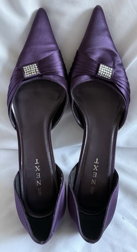 Next purple satin pointed toe - next,