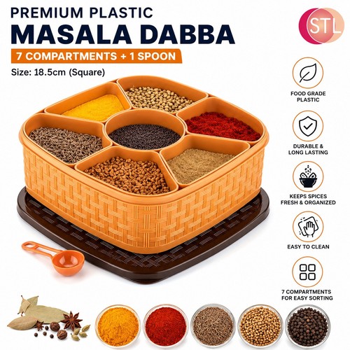Premium plastic masala dabba - plastic,