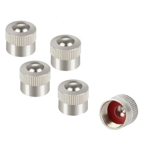 4pcs metal schrader valve caps - metal,