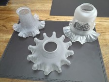 Vintage Frosted Etched Glass