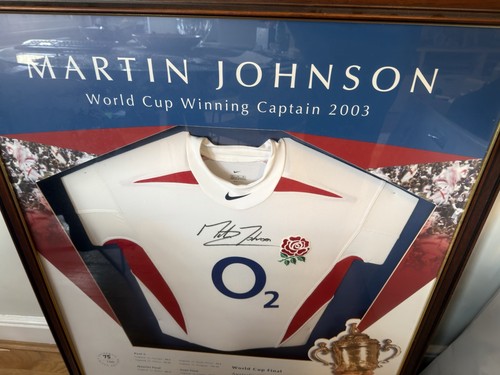 Martin johnson signed world - johnson,
