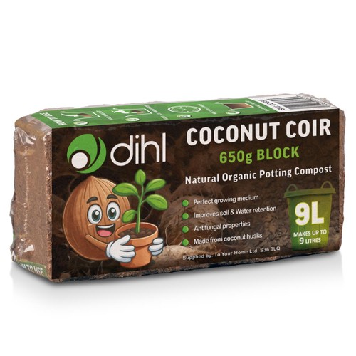 Coco coir brick - brick, multi