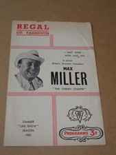 Dr. Crock & His Crackpots 1953 Regal, Great Yarmouth Programme (Max Miller)