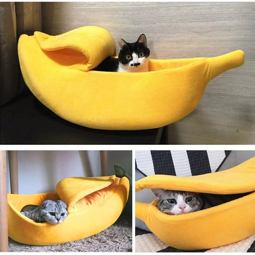 Banana pet bed - banana, fluffy