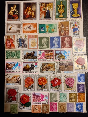 Vintage postage stamps - vintage,