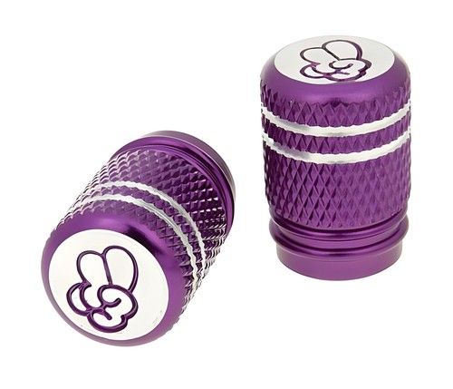 Valve caps set peace - caps, purple