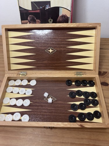 Backgammon set 1970s box - 1970s,