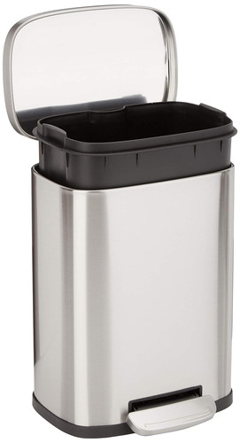 Stainless steel trash can - steel,