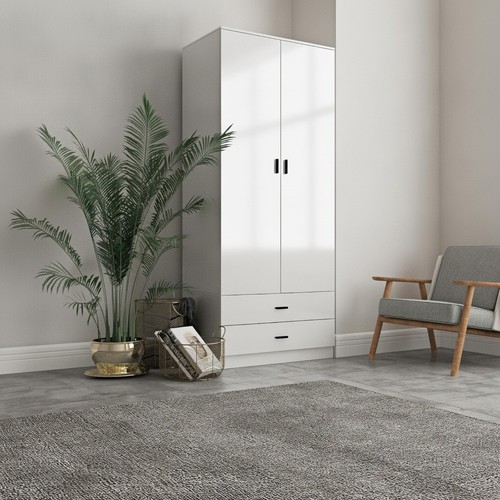 Tall wooden wardrobe - 2, doors