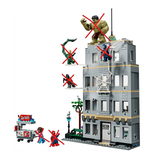 Lego marvel spider - marvel, hulk
