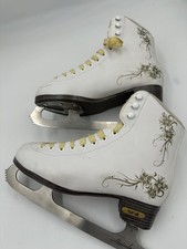 SFR Glitra White Figure Ice Skates - Women's Size UK 3 (EU 35.5)