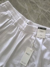 M&S Linen Blend Wide Leg
