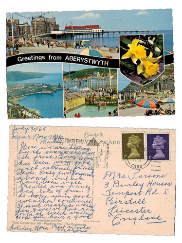 Postcard greetings from - greetings,
