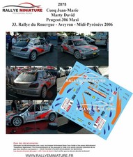 DECALS 1/43 REF 2875 Peugeot