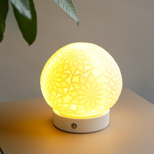 Ceramic globe led touch lamp - led,