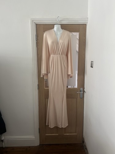 House nude fitted maxi - nude,
