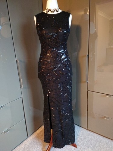 Quiz black sequin leaf - sequin,