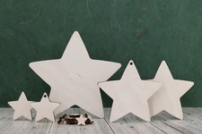 Wooden star shapes plywood - shapes,,