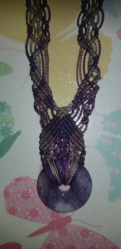 Amythest braided ecuadorian - ,