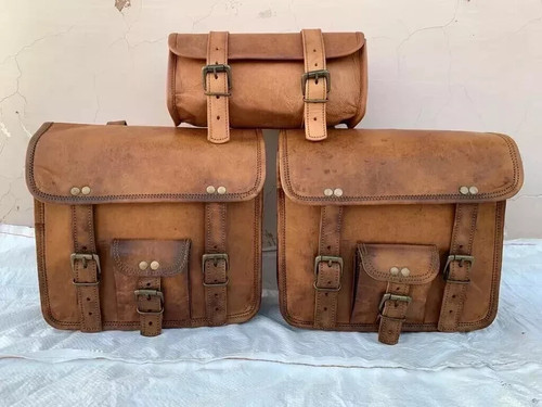 Brown goat leather - brown,