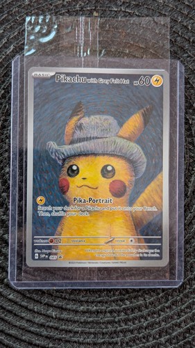 Pikachu with grey felt hat - with,