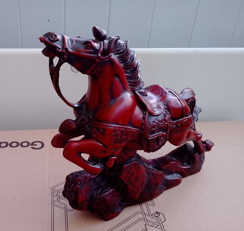Leaping stallion statue horse - statue,