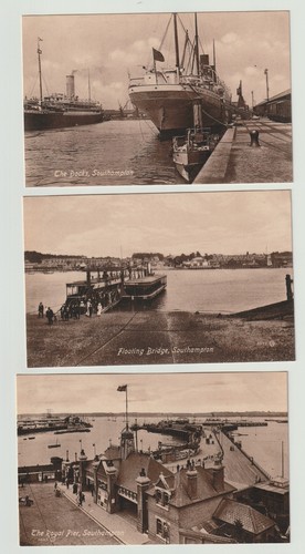 Six old postcards - six,