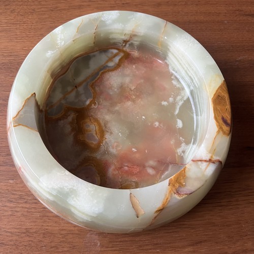 Vintage hand carved polished - hand,