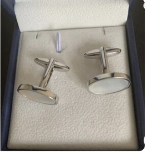 Mother pearl oval cufflinks - mother,