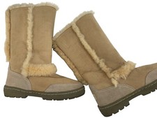 UGG Australia Womens Sundance II Sheepskin Suede Winter Boots Sz 7 Tan
