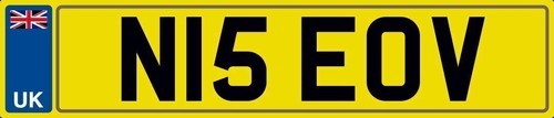 Nice initials number - initials, plate