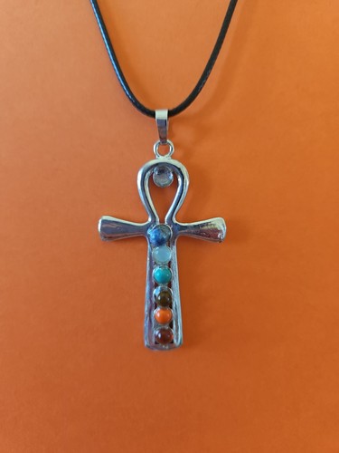 Chakra gemstones ankh - 7,