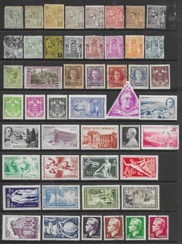 Monaco 1885 1956 mixed - 1885-1956,