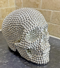 Diamante Style Skull Sculpture