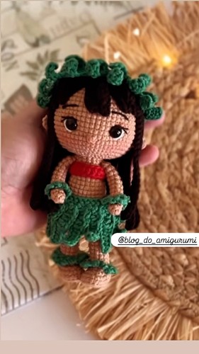 Lilo crochet doll - crochet, handmade