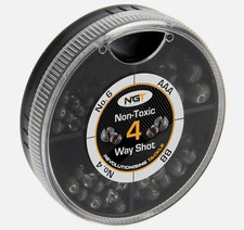 4 Way Split Shot Weights Non Toxic Leads AAA BB No1 No4 Coarse Carp Fishing