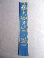 Leather BOOKMARK Sailing Craft