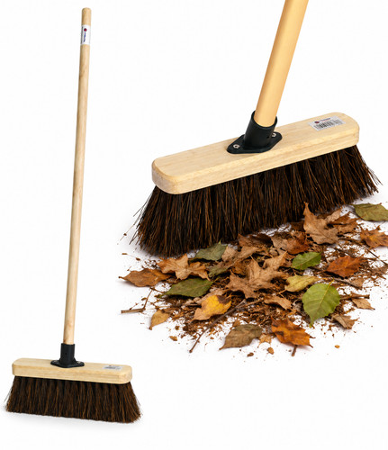 Outdoor yard broom stiff hard - broom,
