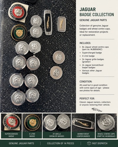 Jaguar badge collection - , and