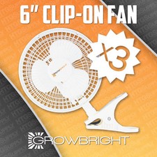 3 pack 6" CLIP ON FANS 2 speed