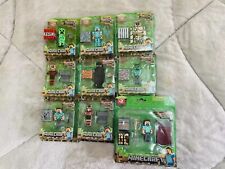 9 Styles Minecraft Overworld Action Mini Figures 3-4" Height